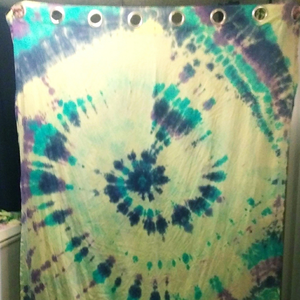 Tie dye curtains